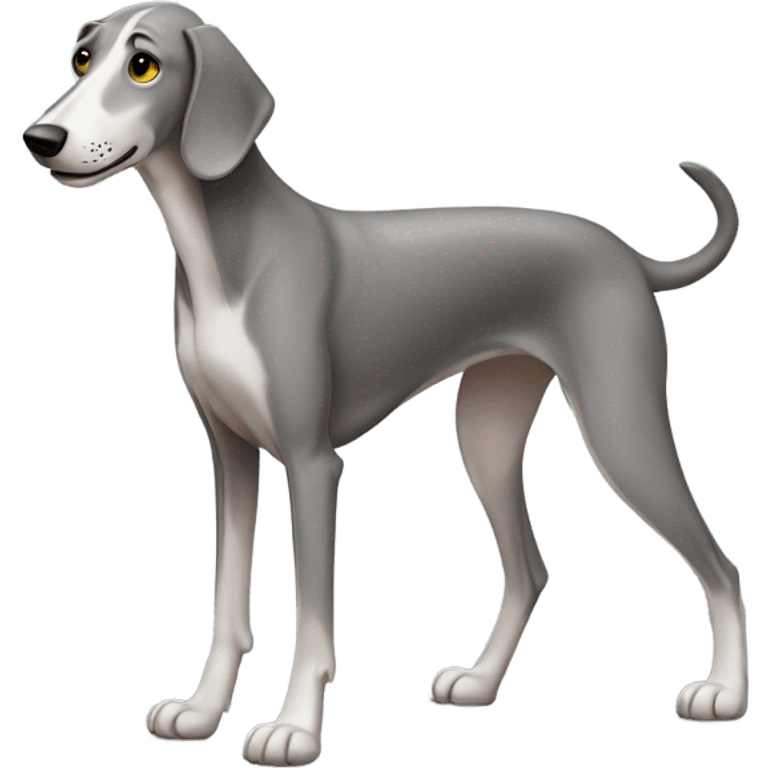 Full body Grey hound dog emoji