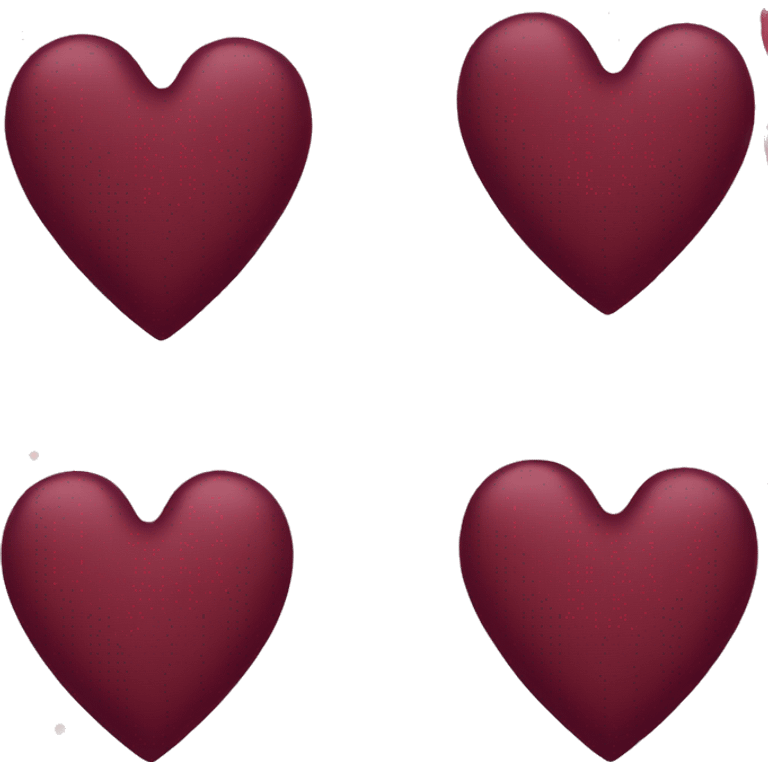 bordeaux heart emoji