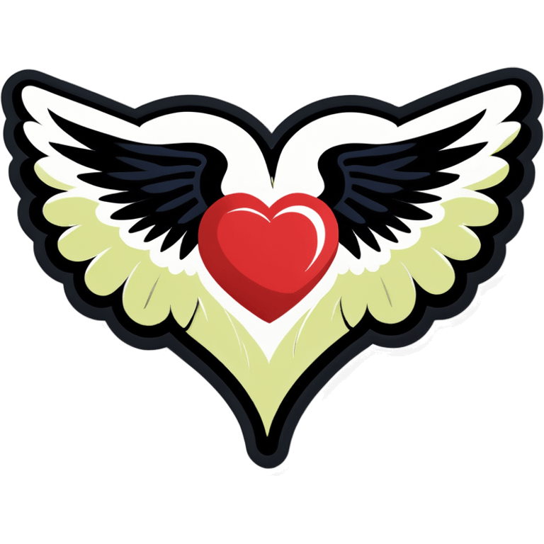 Heart with wings emoji