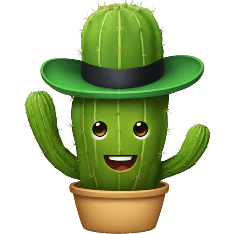 cactus with top hat emoji