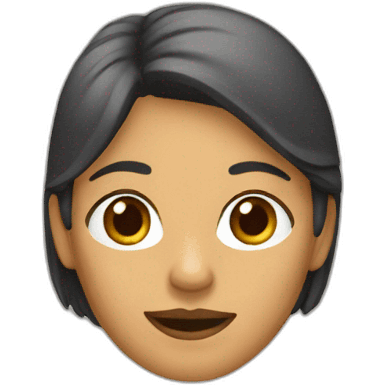 mujer castaña emoji