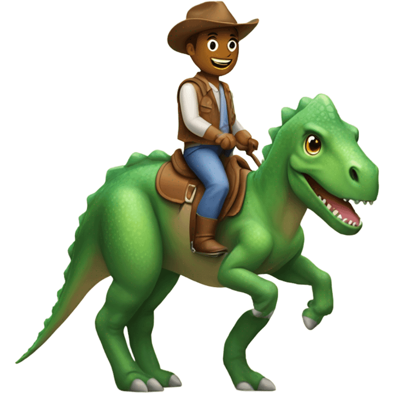 dinosaur riding a horse emoji