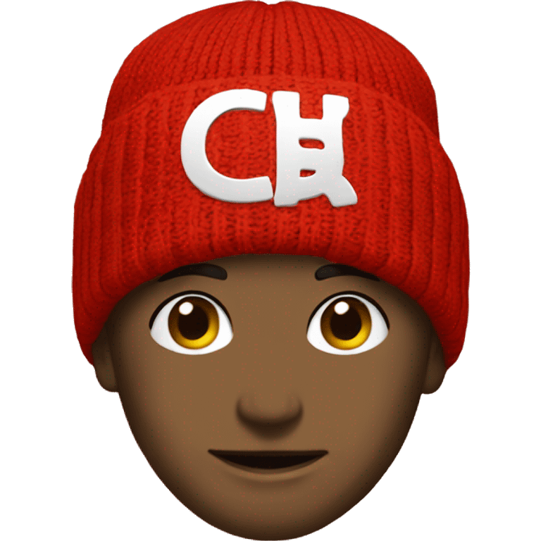 Supreme red Beanie emoji