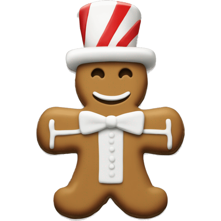 The monopoly man as a gingerbread cookie  emoji