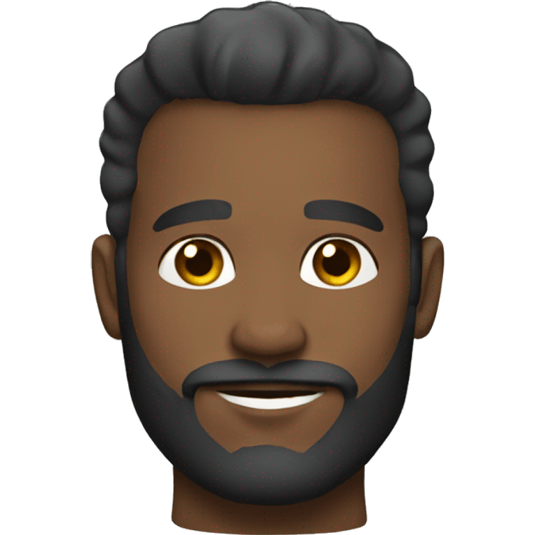 Dad muscles beard african american emoji