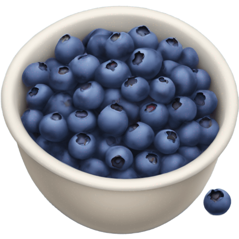 bowl of wild blueberries emoji