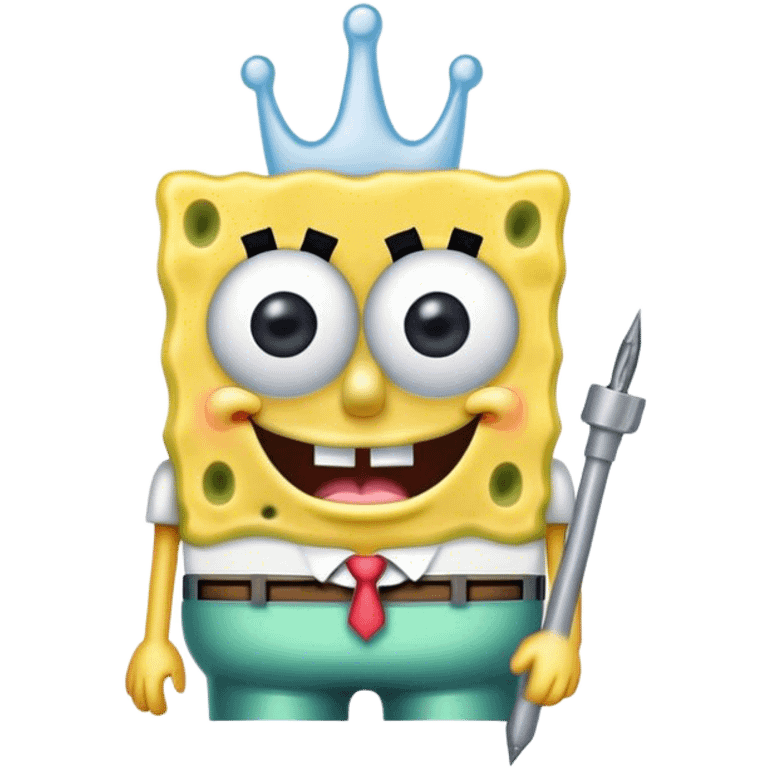 SpongeBob getting a low taper fade emoji