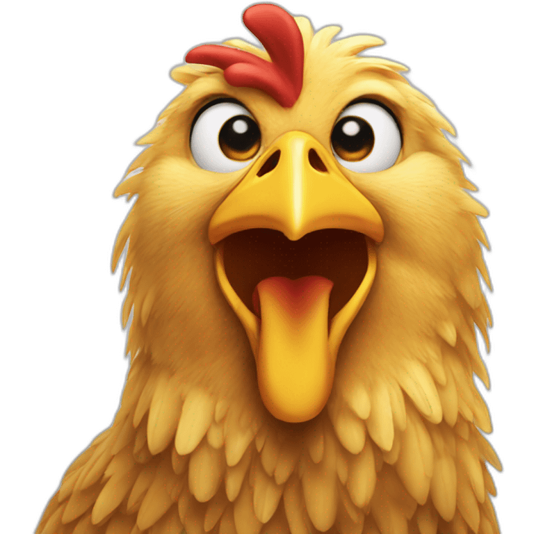 chicken sing emoji