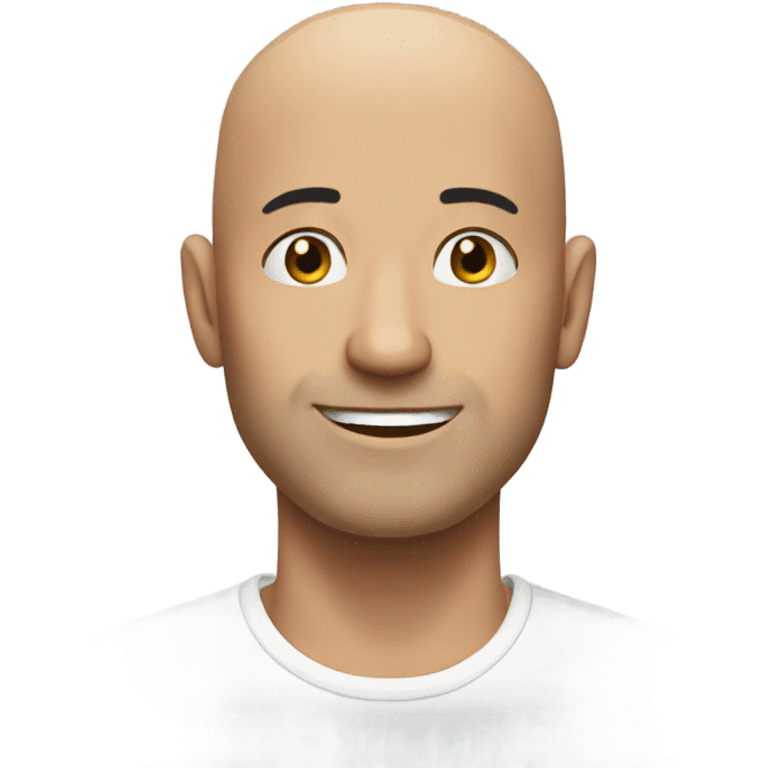 Bald man emoji