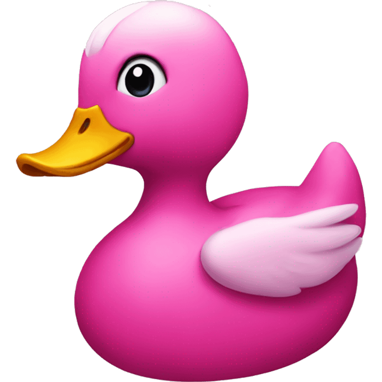 Pink duck emoji