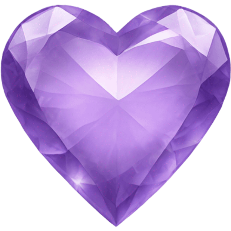 Light purple gemstone heart  emoji