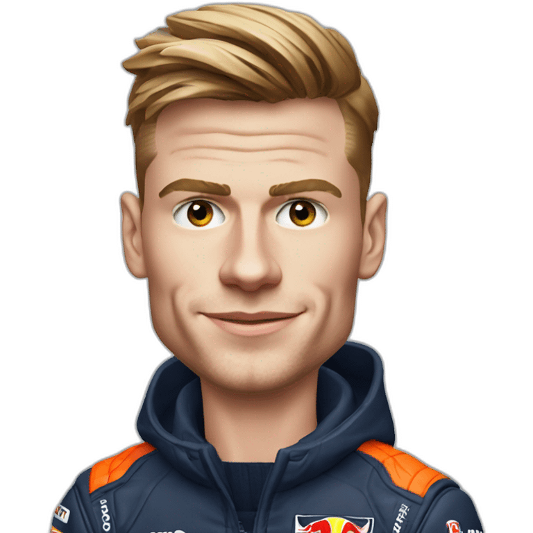 Max verstappen sur une monoplace emoji