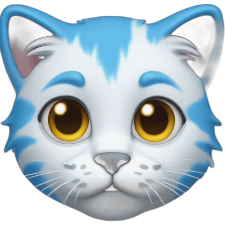 Blue Smurf Cat emoji