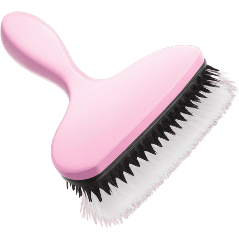 Light pink brush for hair emoji