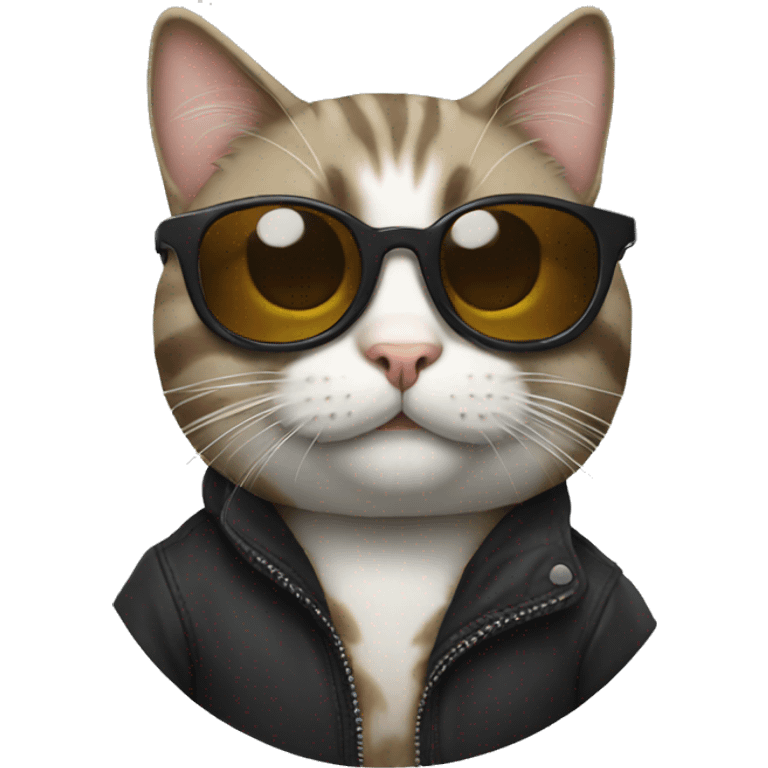 Cat with sunglasses emoji