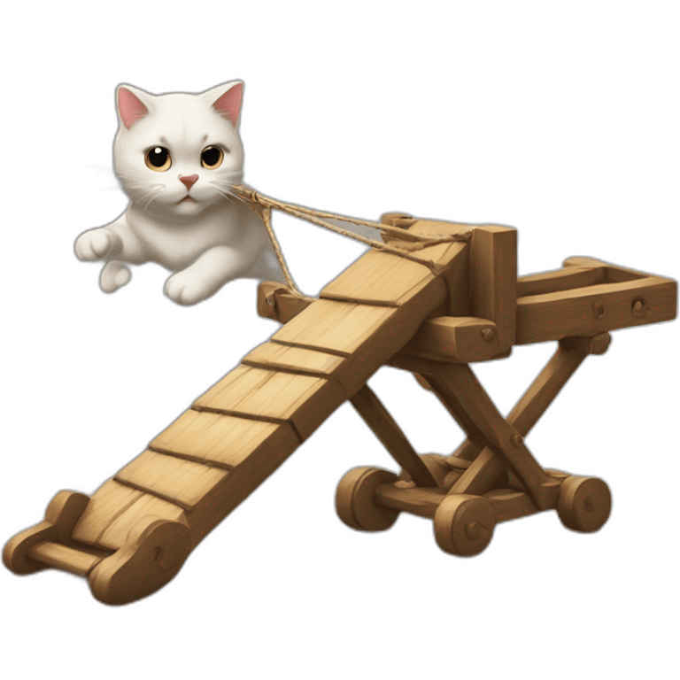 catapult a cat emoji