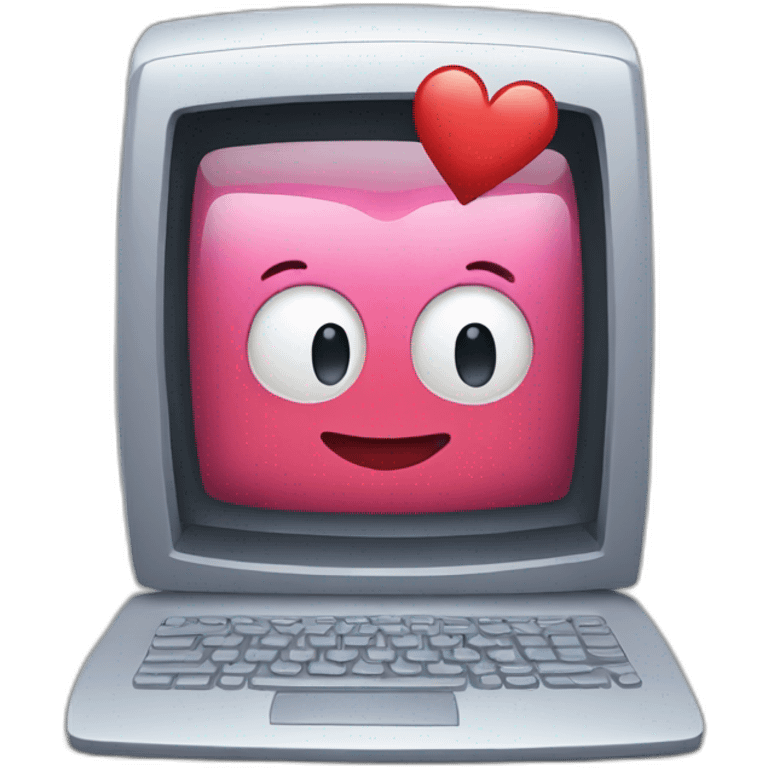 computer in love emoji