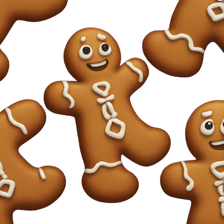 Gingerbread man emoji