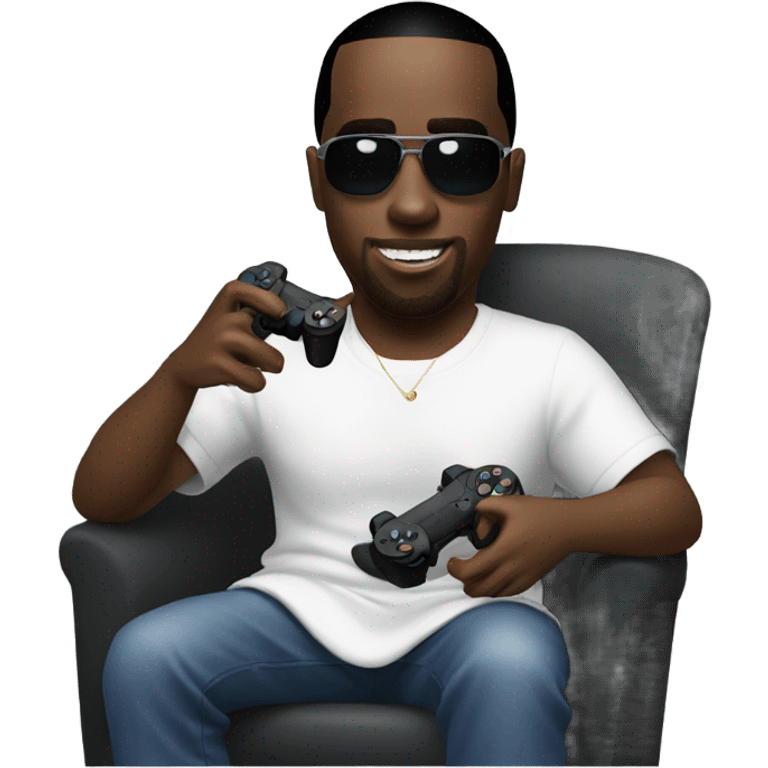 p diddy playing playstation emoji