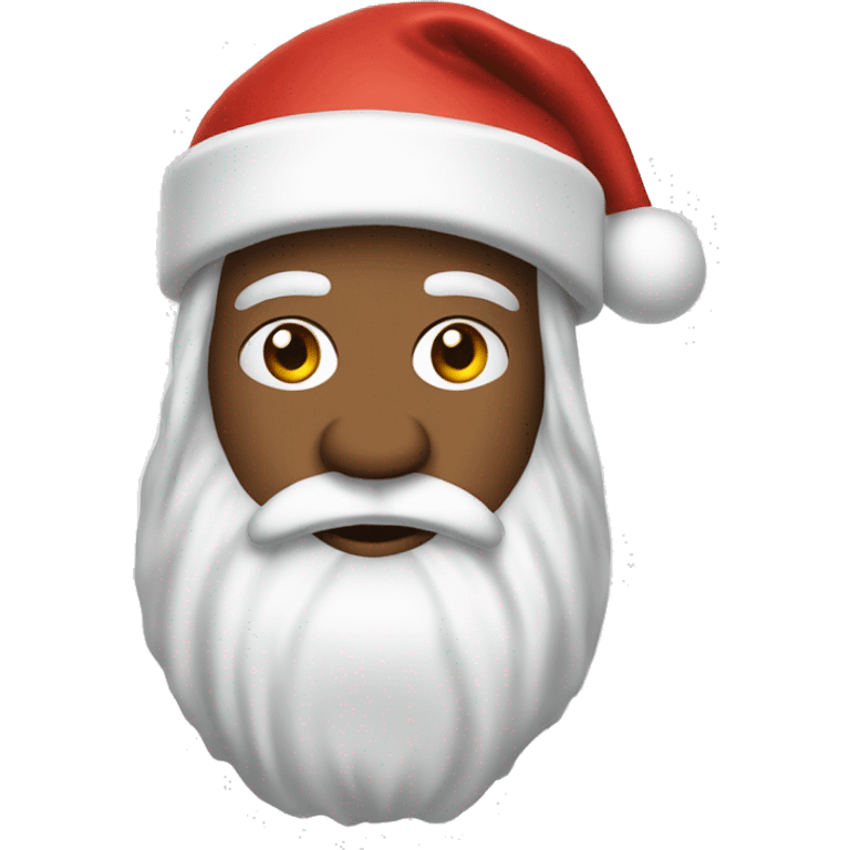 White Santa clause wearing a Pittsburgh Steelers hat emoji