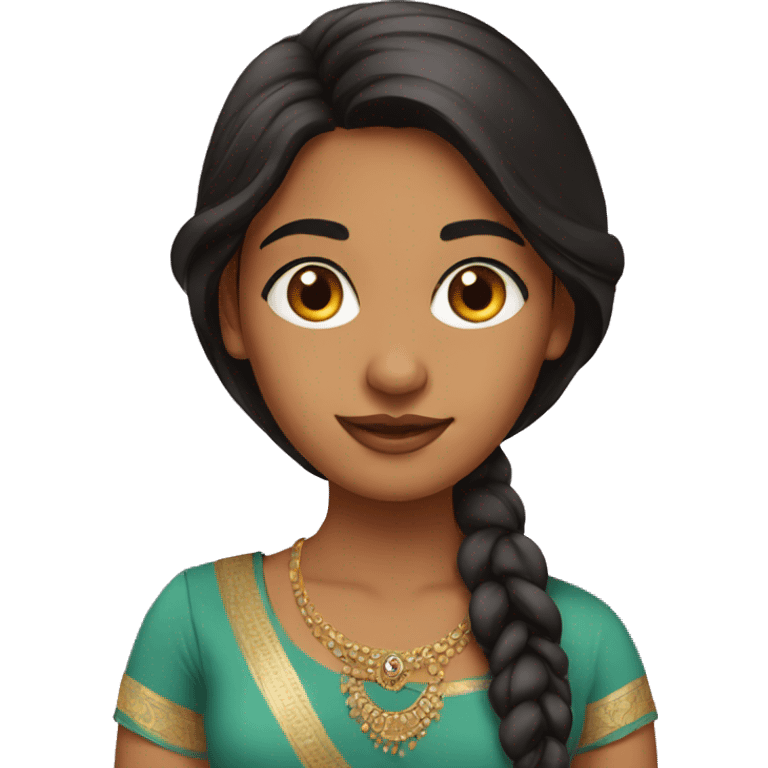 beautiful british indian girl emoji