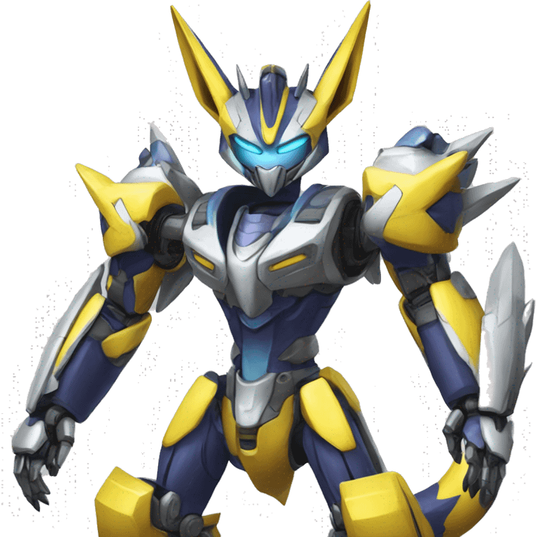 Renamon-Zeraora-Medabot-Mecha full body emoji