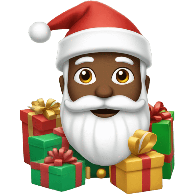 Santa claus with gifts emoji