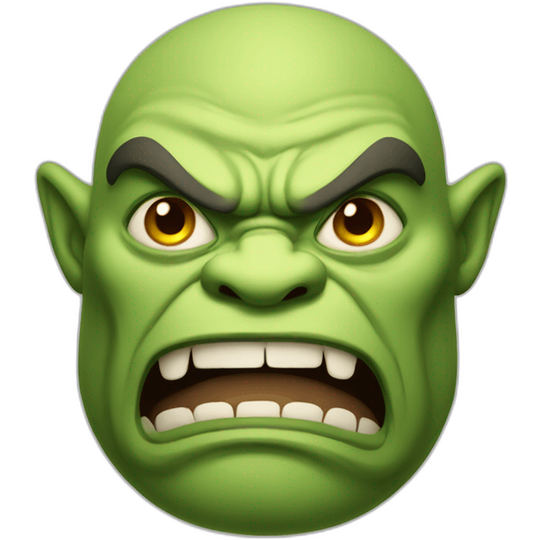 Angry ogre emoji