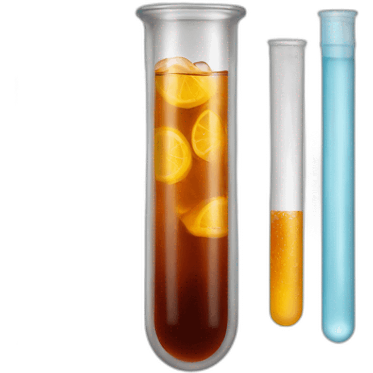 Ice tea test tube emoji