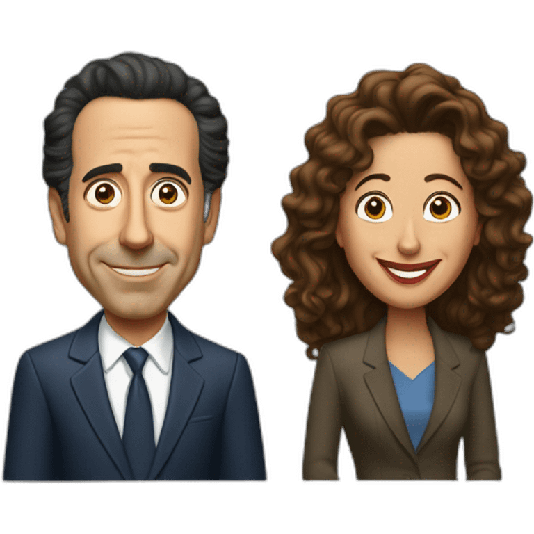 jerry-seinfeld-and-elaine emoji