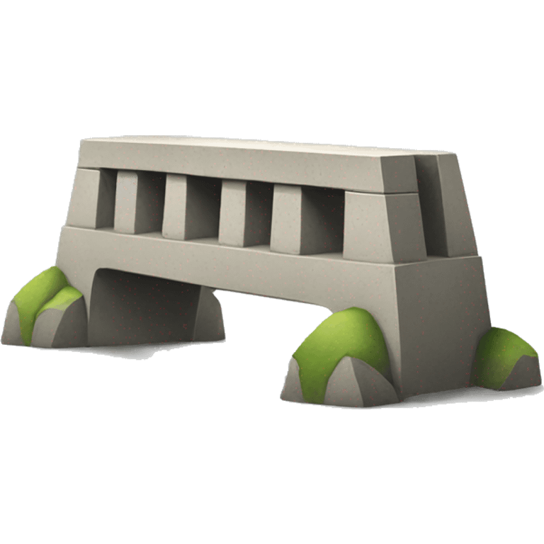 Short Concrete block bridge emoji