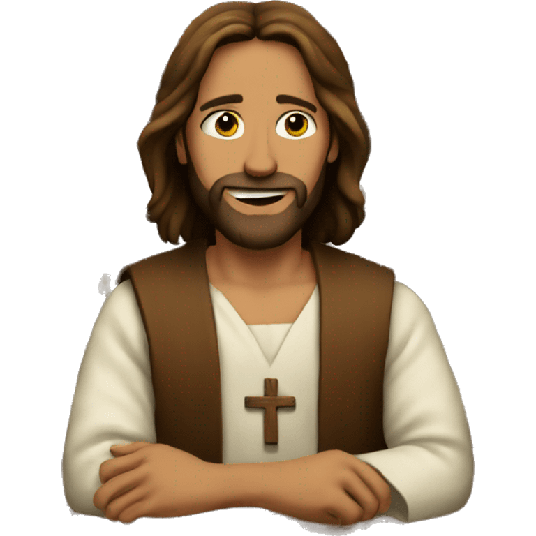 Jesus in a bar  emoji