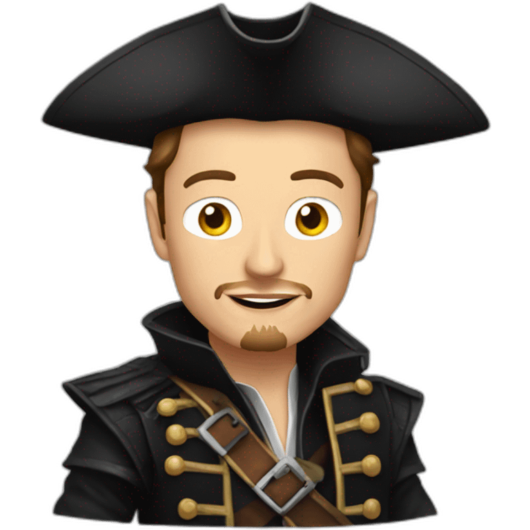 Elon musk pirate emoji