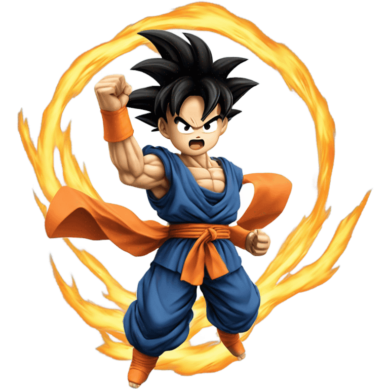 Goku doing kamehameha emoji