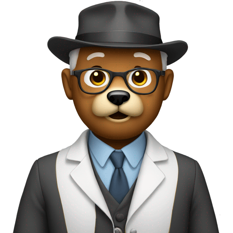 Professor Bear emoji