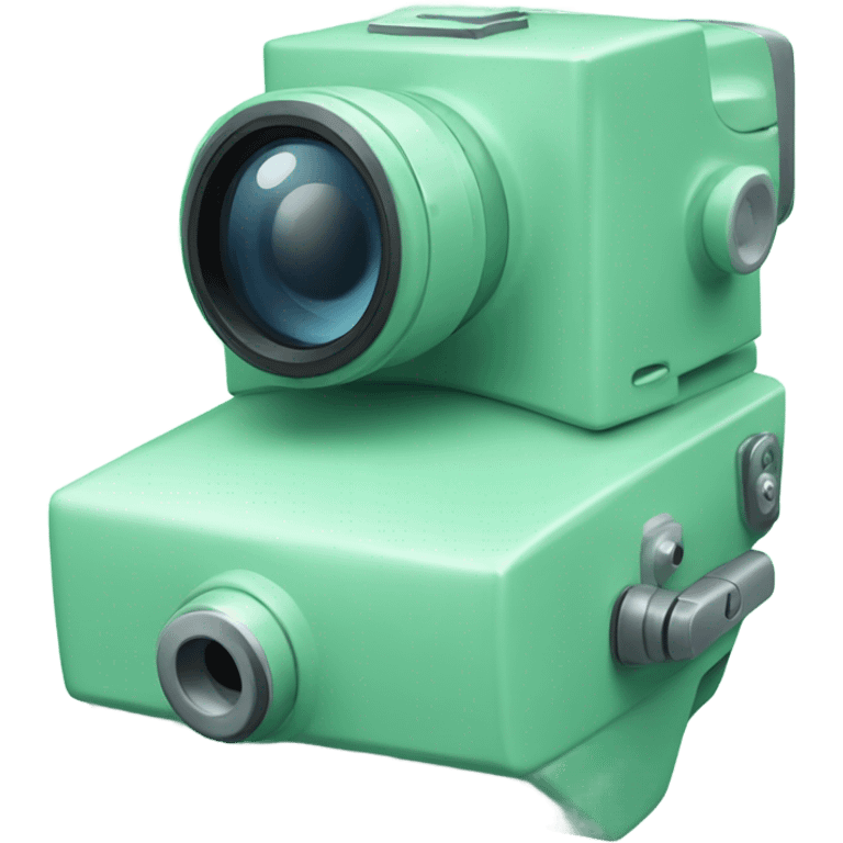 video camera mint green color  emoji