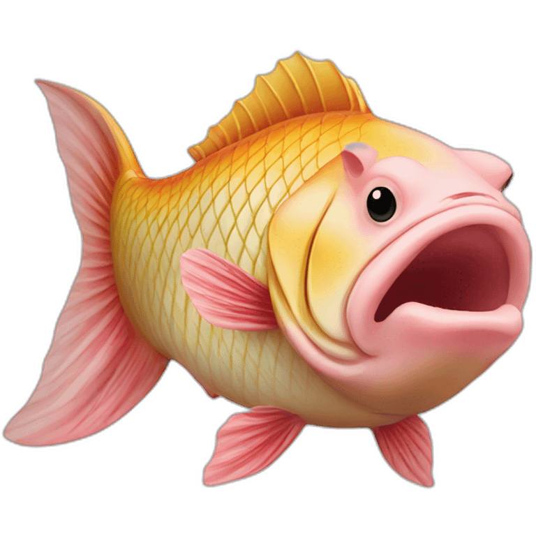 carp with pig snout emoji