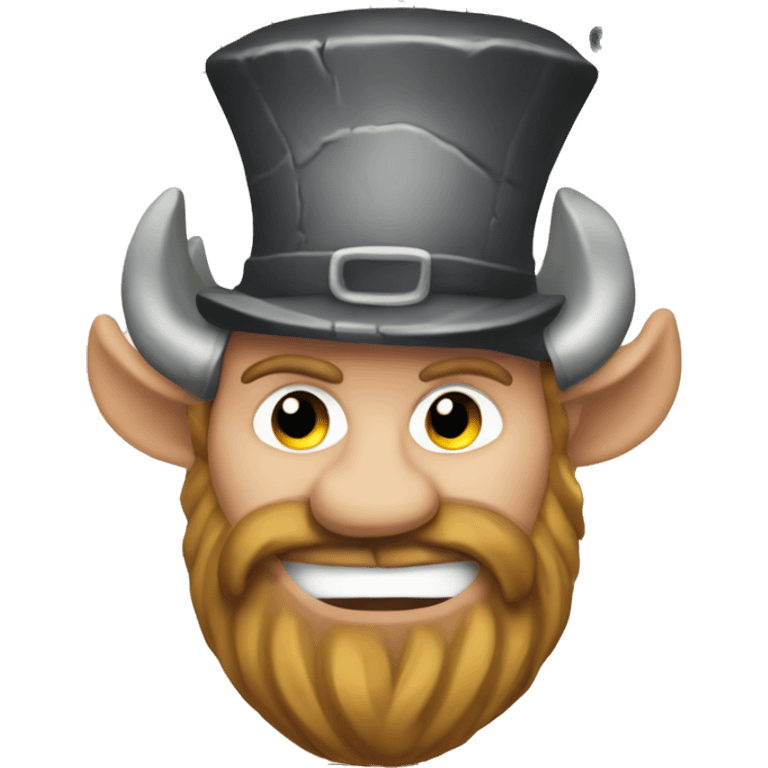 Viking in top hat Monopoly emoji