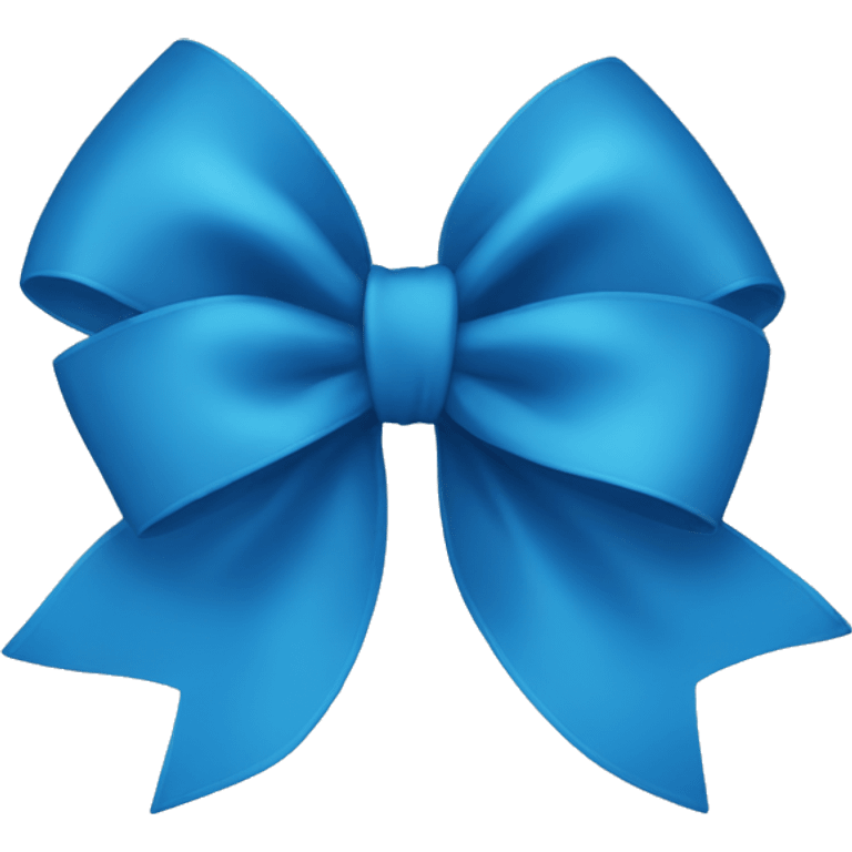 Blue bow emoji