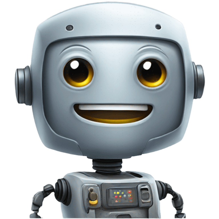 Happy robot emoji