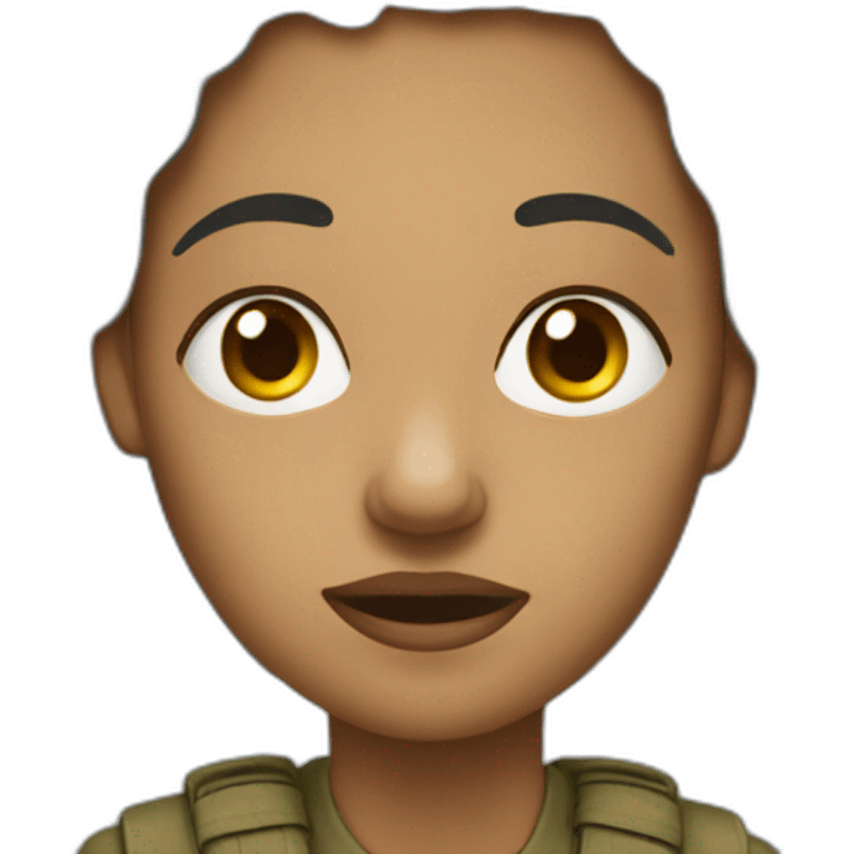 craying Woman going to war emoji