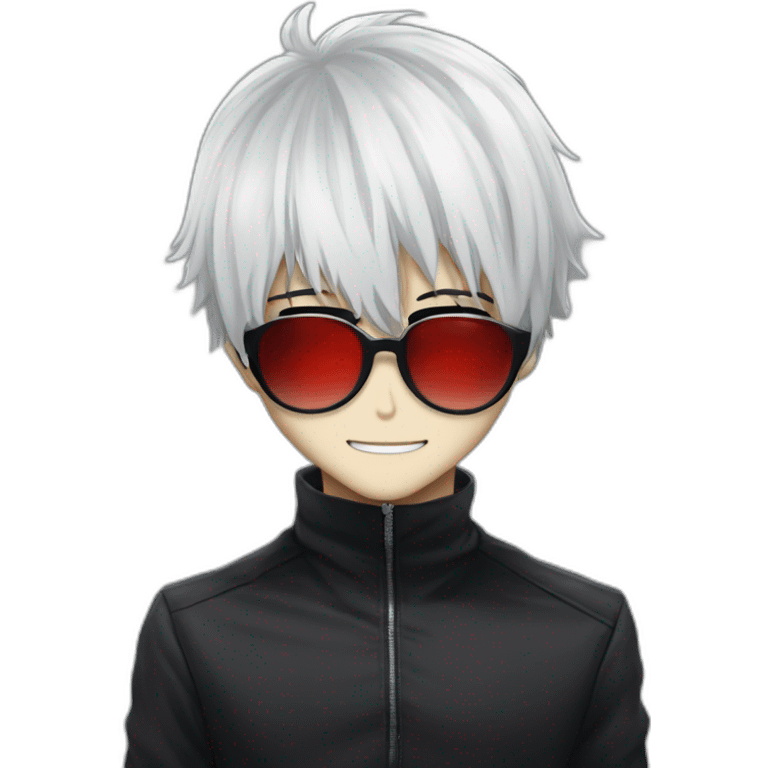 Ghoul ken kaneki from tokyo ghoul with sunglasses emoji