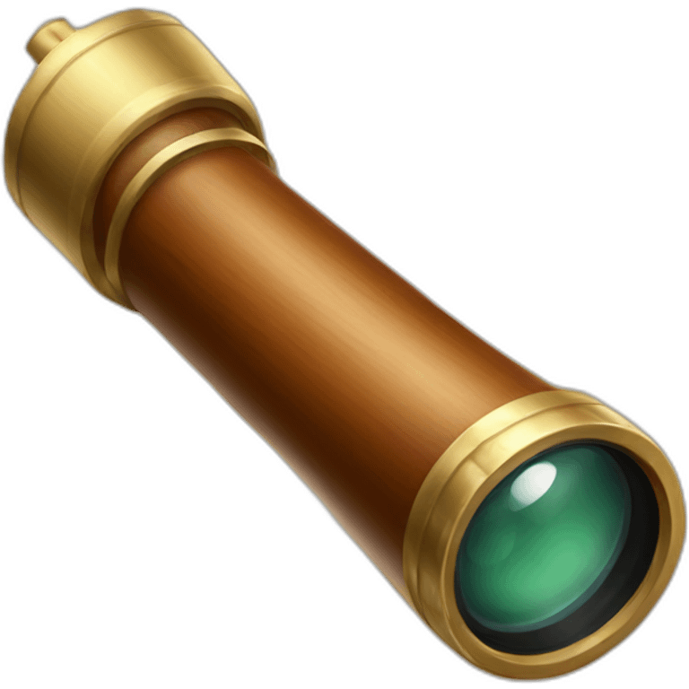 cartoon vintag spyglass emoji