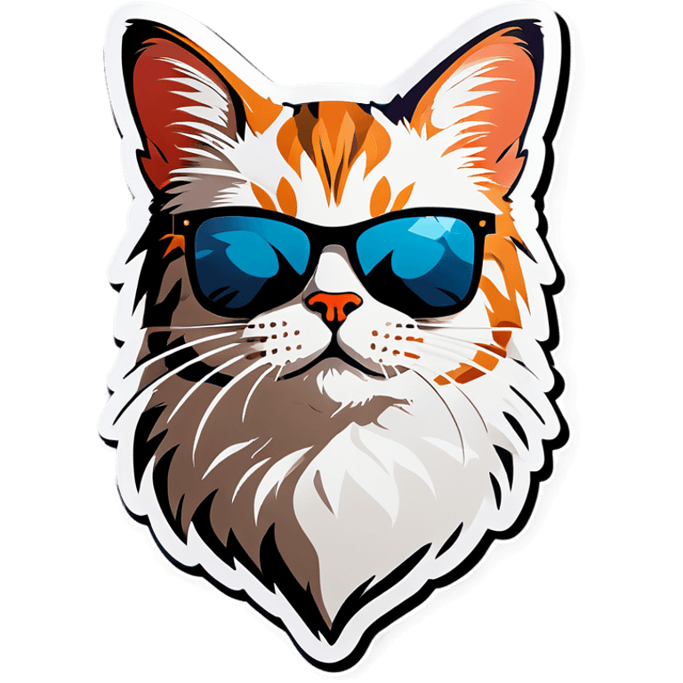 Cat with sunglasses emoji