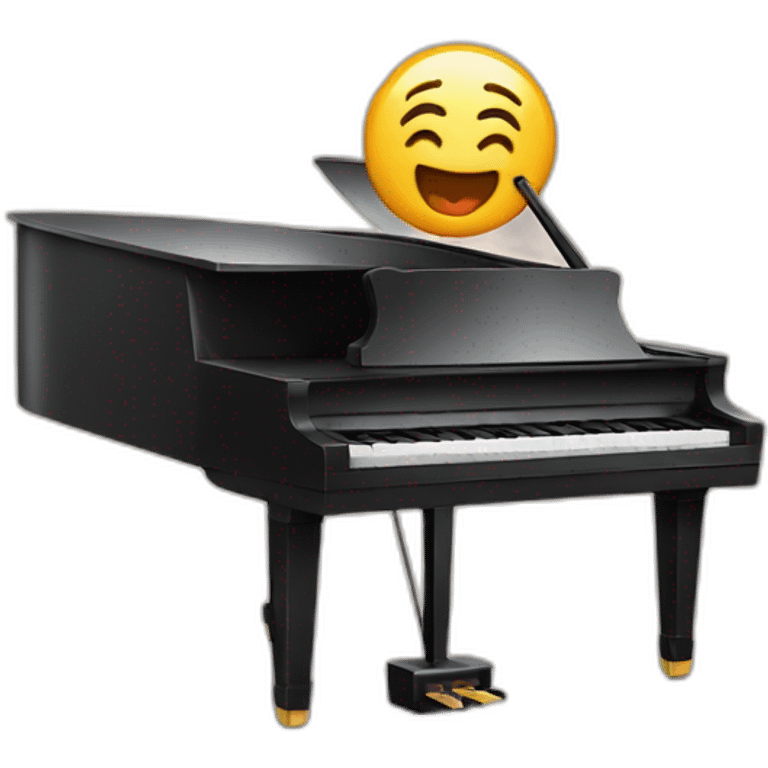 Chat qui joue du piano emoji