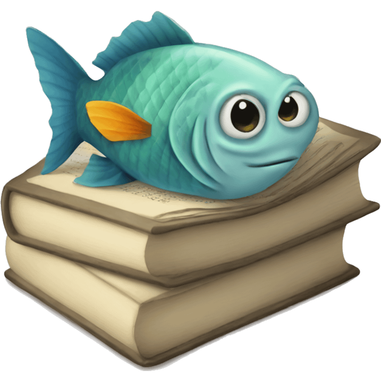 Book with a fish theme emoji