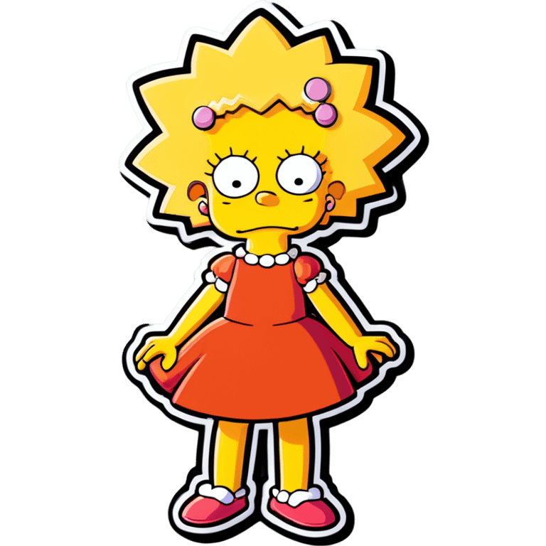 Lisa Simpson from the Simpson emoji