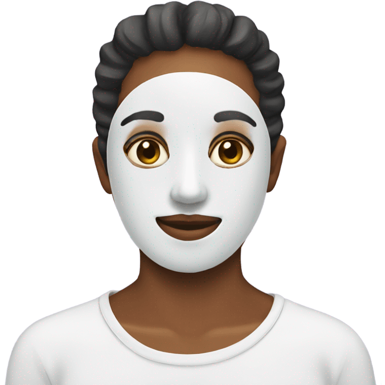 Facial face mask skincare  emoji