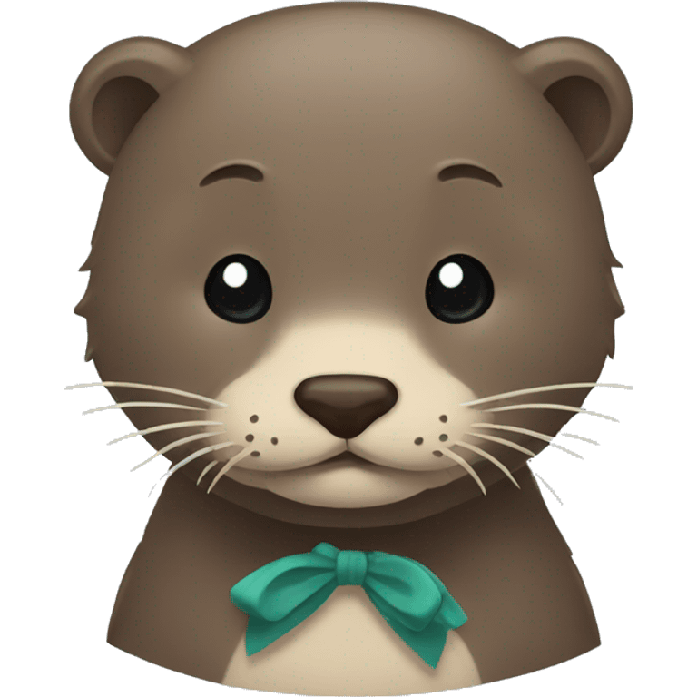 otter bow emoji