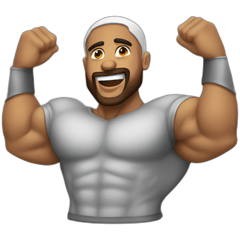 Muscular Muslim emoji